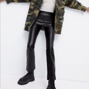 Zara leather leggings